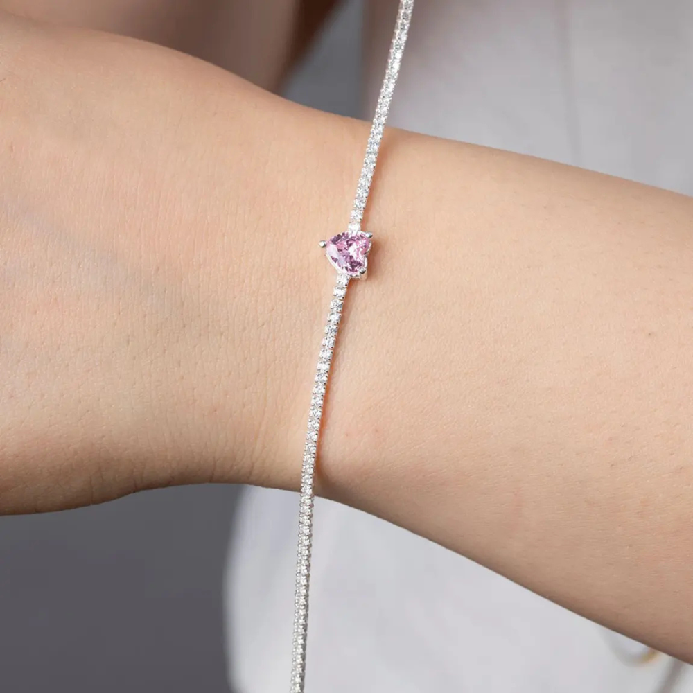 Srebrna Narukvica Srce