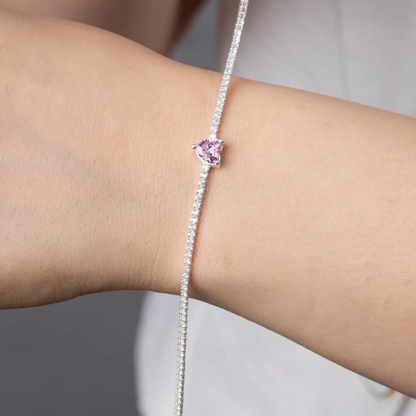 Srebrna Narukvica Srce