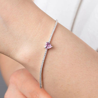 Srebrna Narukvica Srce